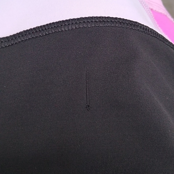 Lululemon gray capris pink and white waist - Picture 7 of 7